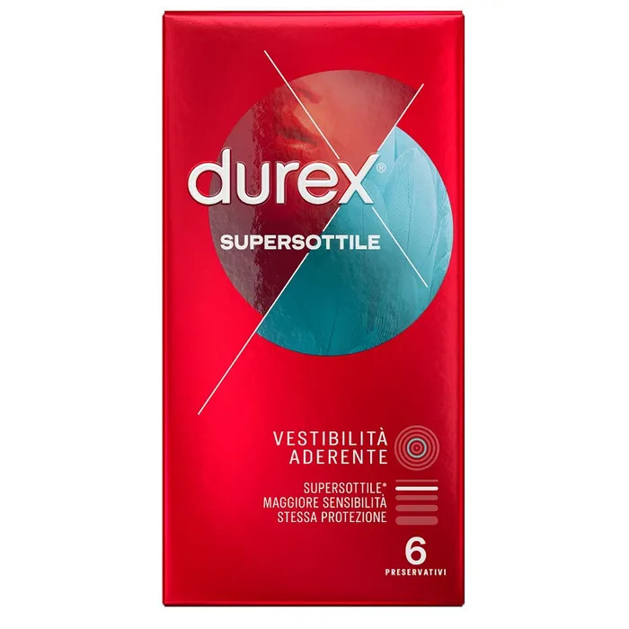 Preservativi Supersottile Vestibilità Aderente 6 Pezzi - Durex