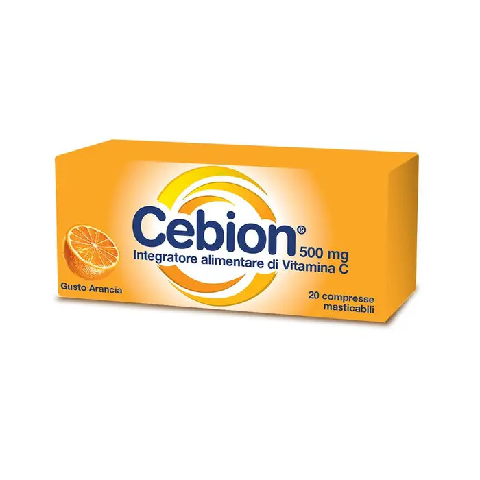 Cebion Vitamina C Masticabile 500mg Arancia 20 Compresse - Cebion