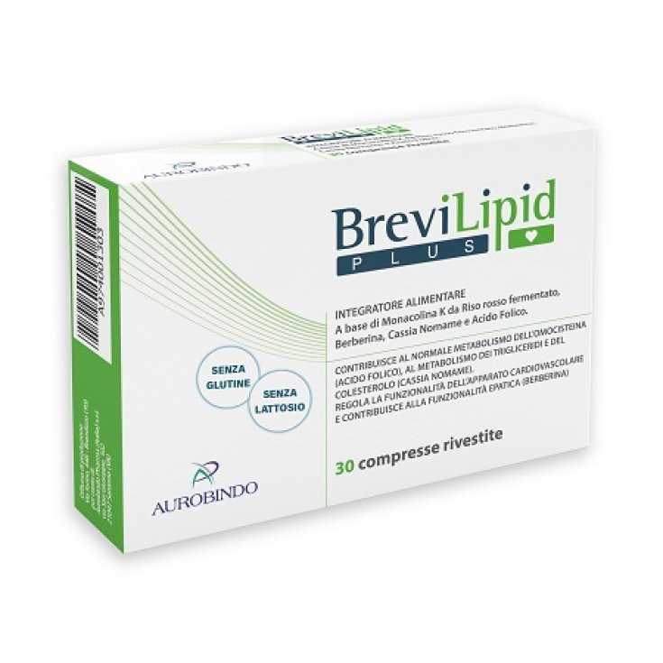 BreviLipid Plus Integratore Alimentare per Colesterolo 30 Compresse - BreviLipid
