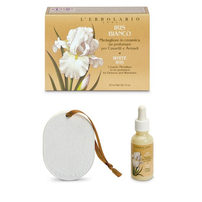 Medaglione Profumato Iris Bianco per Cassetti e Armadi - L'Erbolario