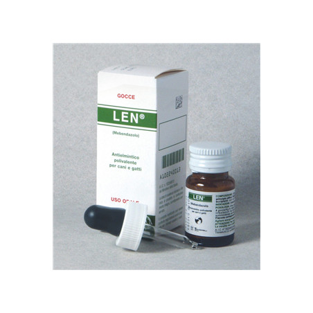 Len 150 Mg Gocce Orali Antielmintico per Cani e Gatti 12g - Teknofarma