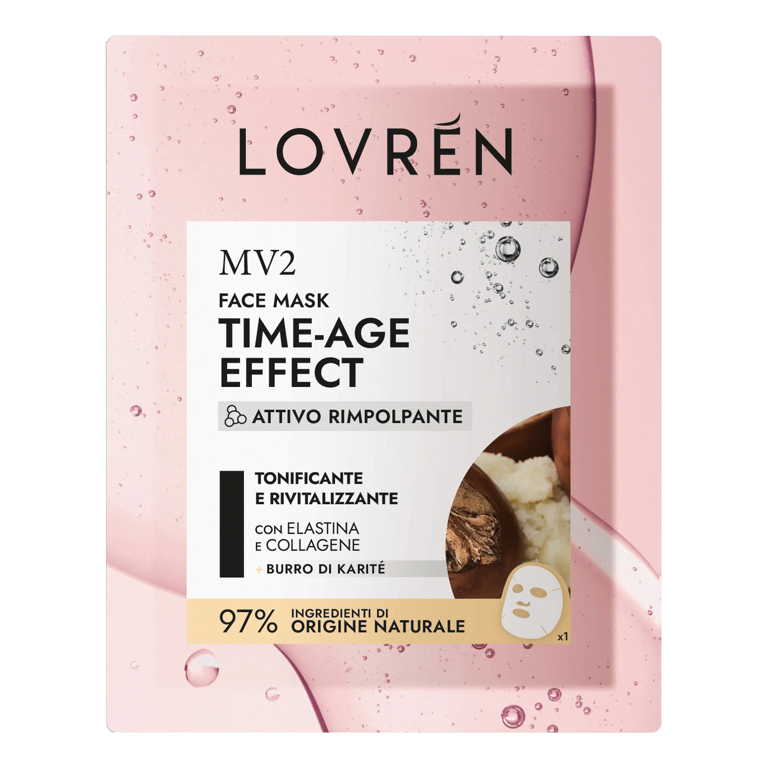 Maschera Antirughe Collagene Monouso - Lovrén