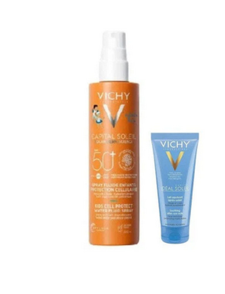 Vichy Cell Protect Kids Spray Solare Bambino 200ml e Doposole 100ml - Vichy