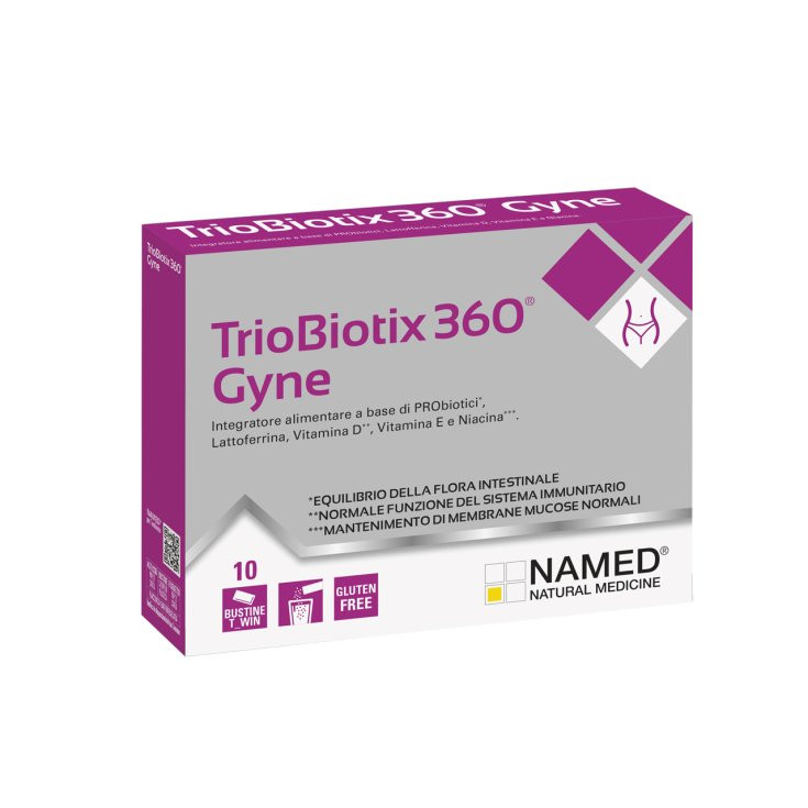 TrioBiotix 360 Gyne Integratore per Flora Intestinale 10 Bustine - Named