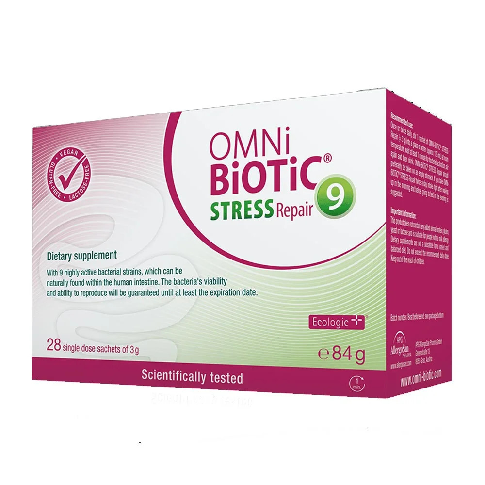 Omni Biotic Stress Repair Integratore per Flora Intestinal 28 Bustine - Institut Allergosan