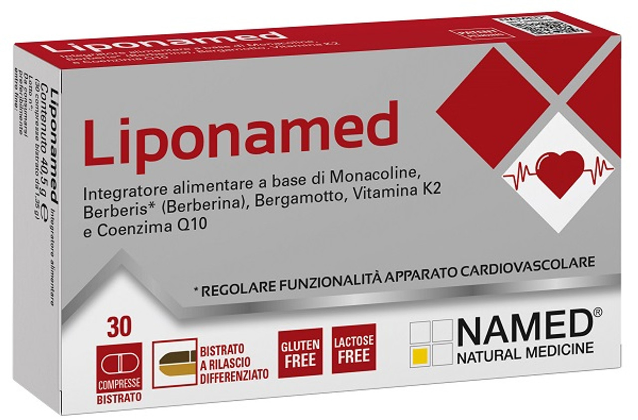 Liponamed Integratore per Funzionalità Cardiovascolare, 30 Compresse - NAMED
