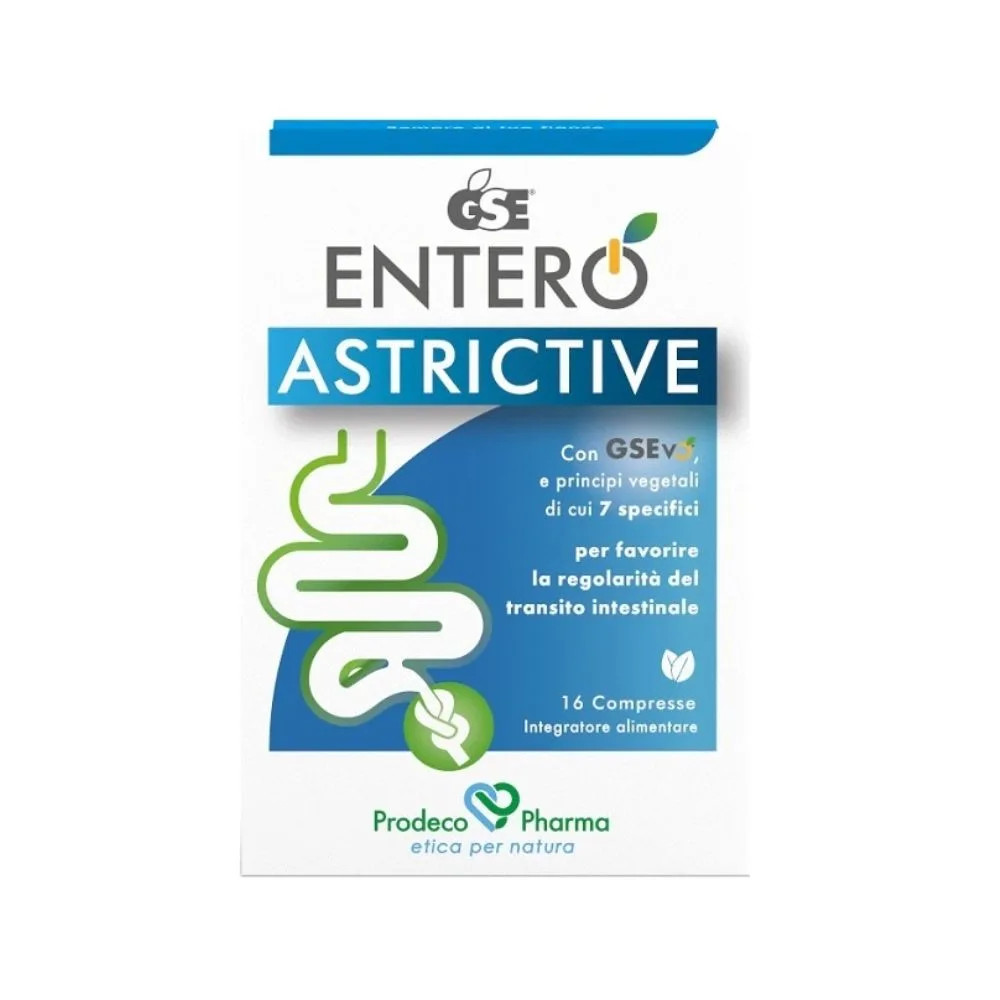 GSE Entero Astrictive Integratore per Regolarità Intestinale 16 Compresse - GSE