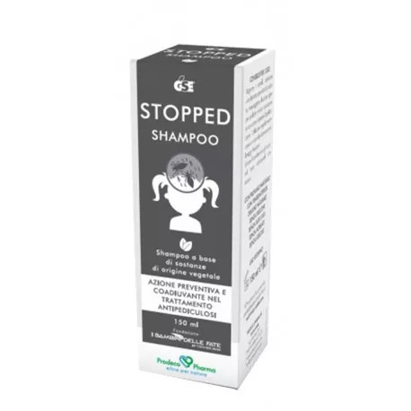 GSE Stopped Shampoo Antipediculosi 150ml Vegano Senza Siliconi - GSE