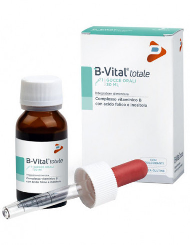 B-Vital Totale Integratore Vitamine Gruppo B Gocce Gravidanza 30ml - B-VITAL TOTALE