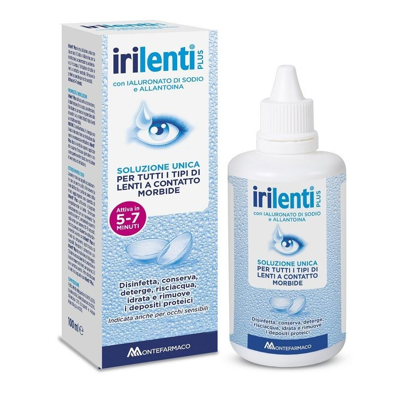 Irilenti Plus Soluzione Lenti a Contatto Morbide Disinfezione Idratazione 100ml - Montefarmaco
