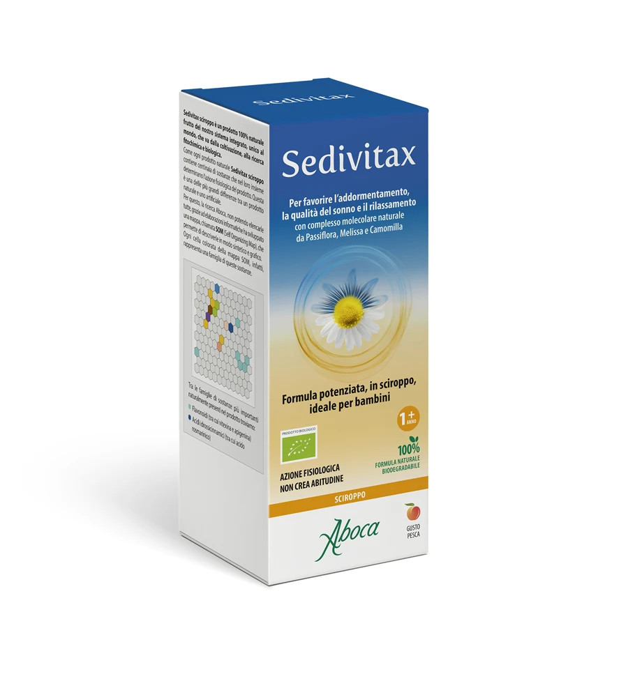 Sedivitax Sciroppo Integratore Naturale per Sonno e Rilassamento 220g - Aboca