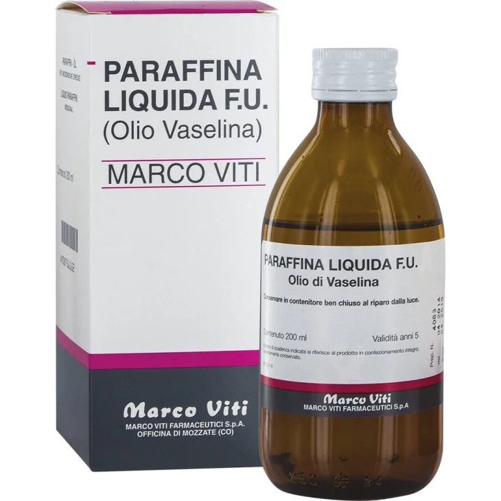 Paraffina Liquida Olio di Vaselina F.U. 200 ml - Marco Viti
