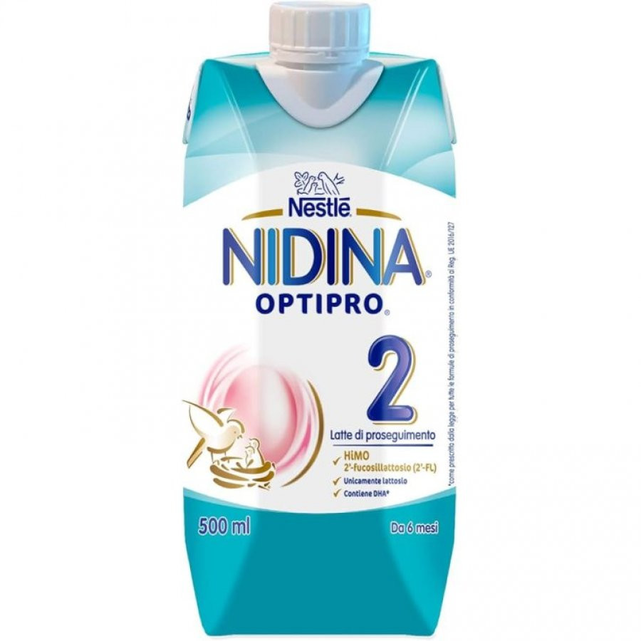 Nidina Optipro 2 Latte di Proseguimento Liquido 500 ml - Nestlé Nidina