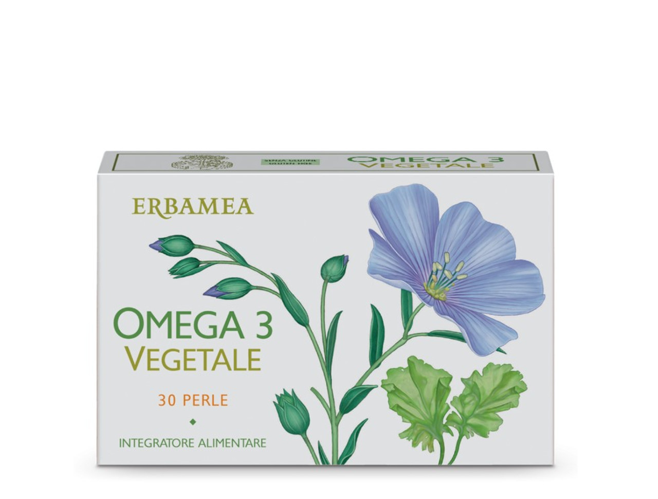 Omega 3 Vegetale Integratore 30 Perle - Erbamea