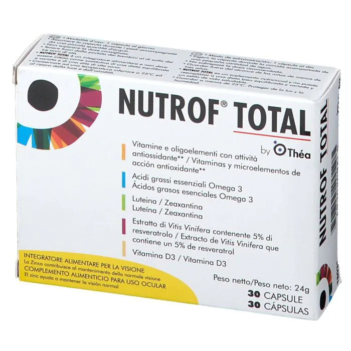 Nutrof Total Integratore Vista con Omega 3 e Antiossidanti 30 Capsule - LAB.THEA