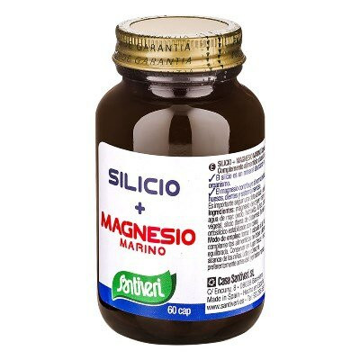 Silicio Magnesio Marino Integratore per Muscoli e Ossa 60 Capsule - Santiveri