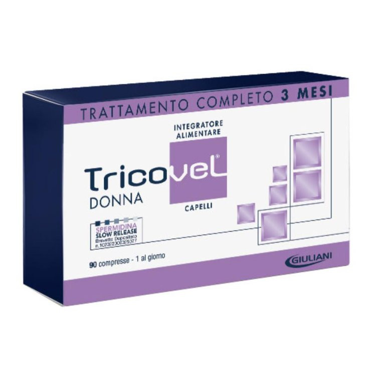 Tricovel Donna Integratore Capelli Sani con Zinco e Biotina 90 Compresse - Tricovel