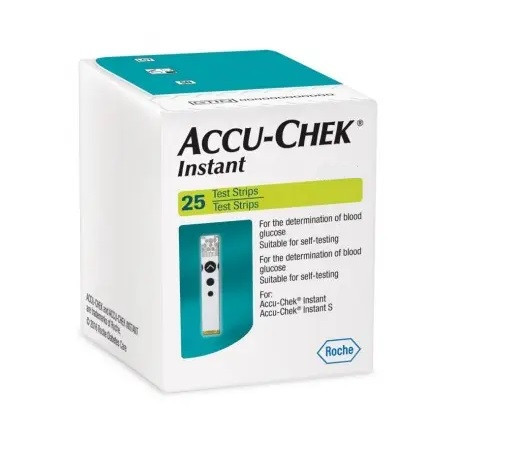 Accu-Chek Instant Strisce Reattive per Glicemia 25 Pezzi - Accu-Chek
