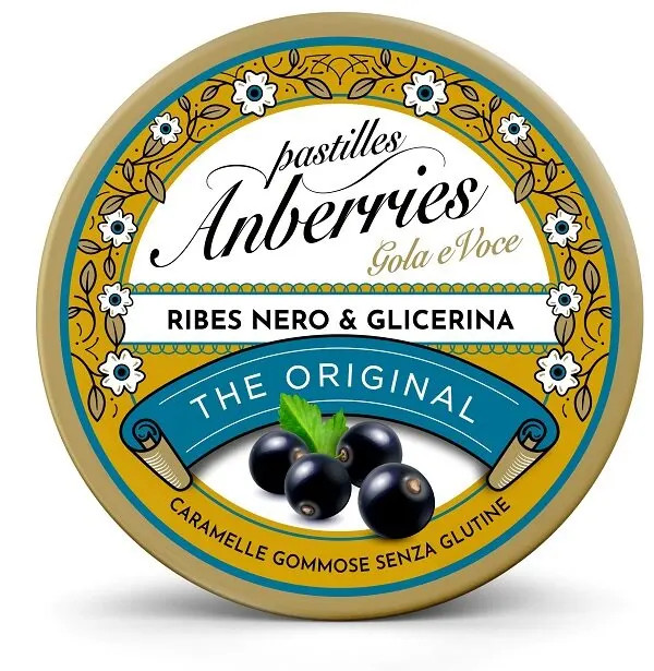 Anberries Classiche Ribes Nero e Glicerina 50g - Eurospital