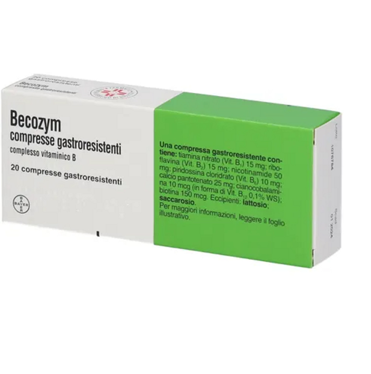 Becozym Integratore Vitaminico Complesso B Gastroresistente 20 Compresse