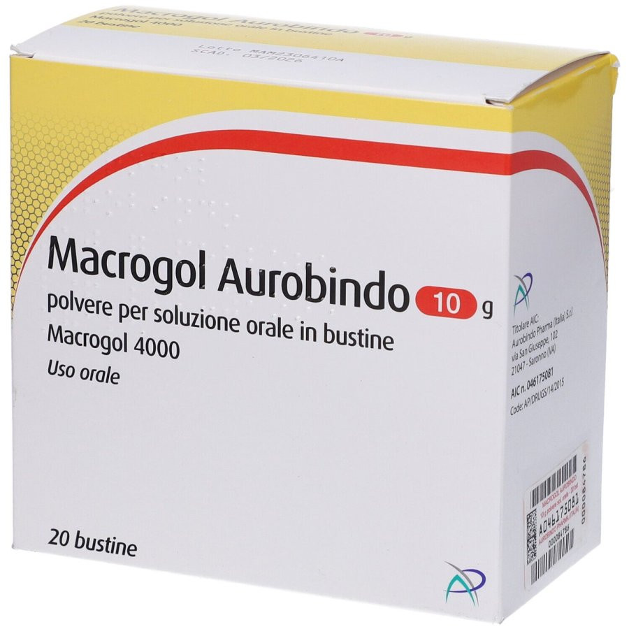 Macrogol 10 g Polvere per Soluzione Orale - Aurobindo Pharma Italia