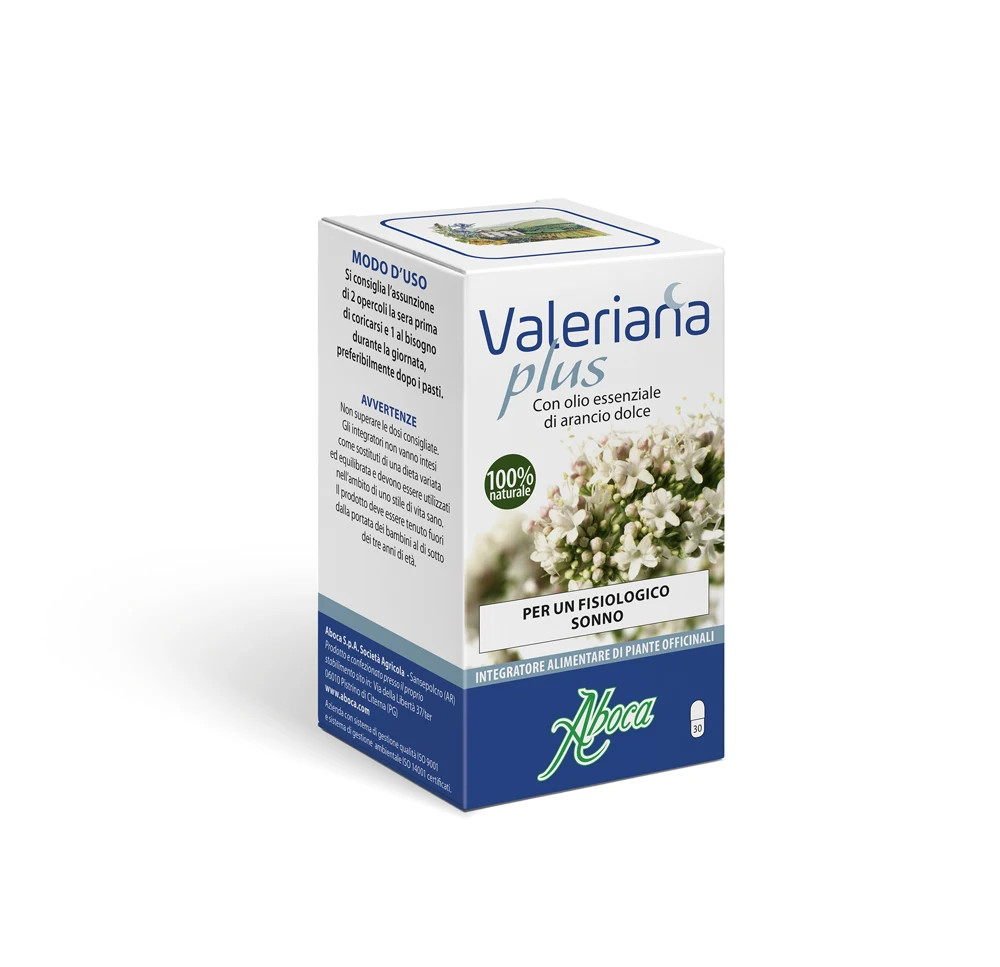 Valeriana Plus Integratore per Sonno Fisiologico 30 opercoli - Aboca