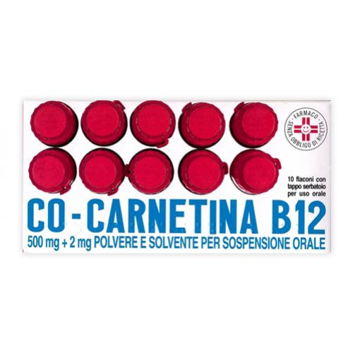 CoCarnitin B12 Polvere e Solvente per Sospensione Orale 10 Flaconcini - COCARNETINA