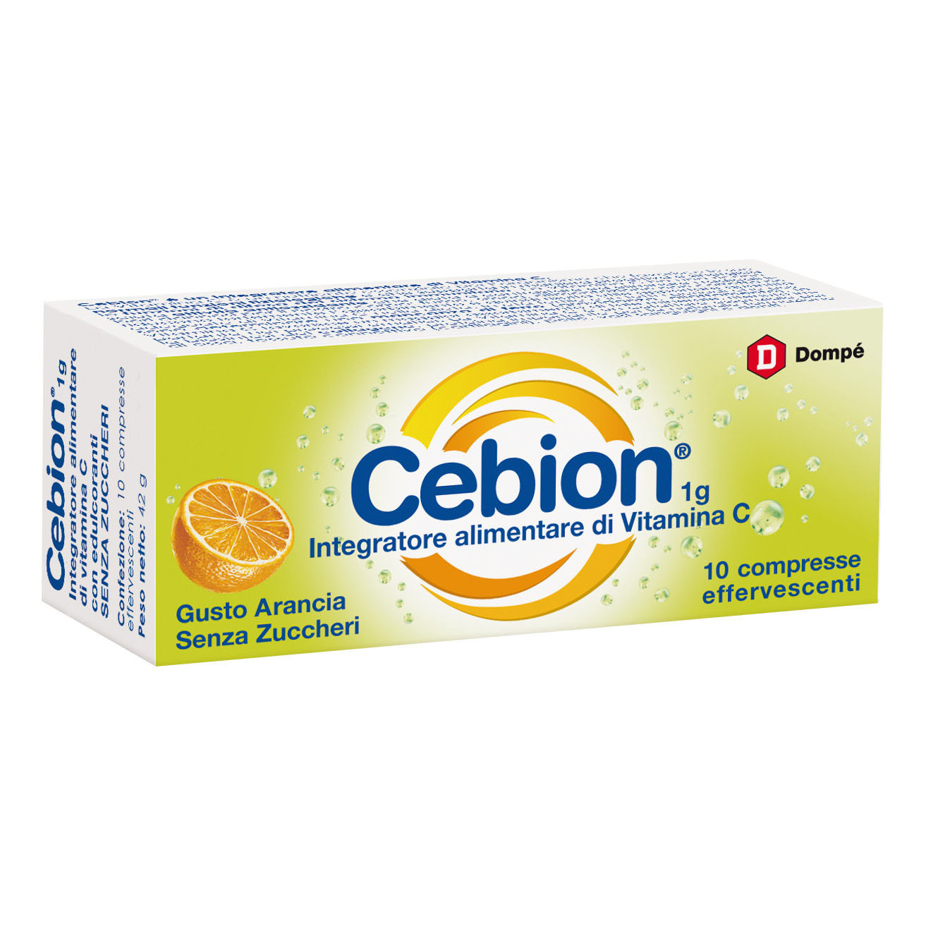 Vitamina C Cebion Senza Zucchero 10 Compresse Effervescenti - Cebion