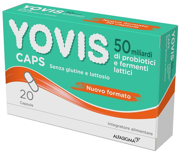 Yovis Caps Integratore Probiotici Fermenti Lattici Senza Glutine 20 Capsule - YOVIS