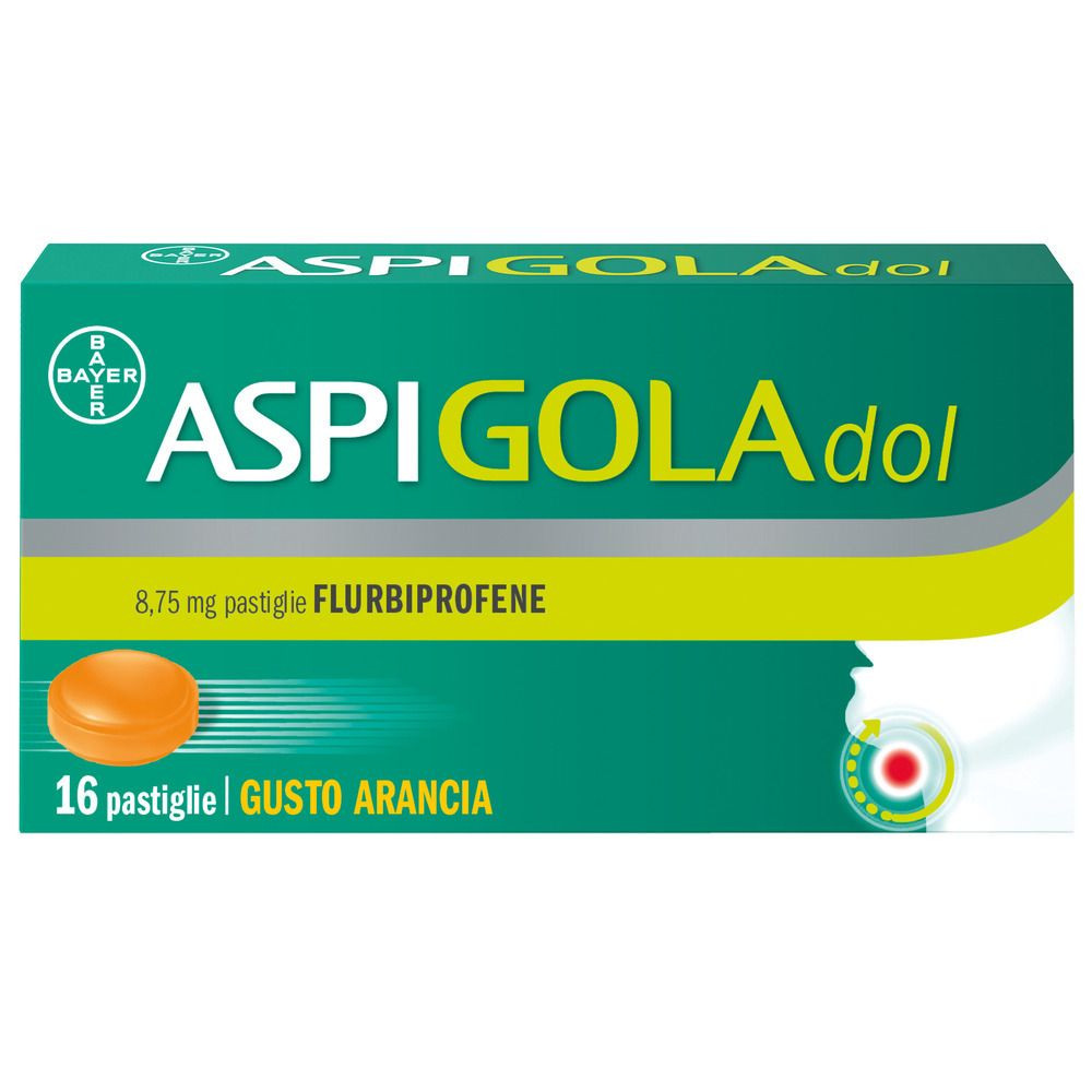 Aspigoladol 8,75mg Pastiglie Gusto Arancia 16 Pastiglie - Aspi Gola