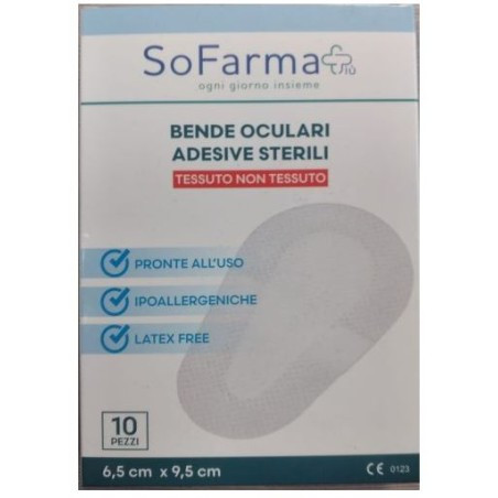 Benda Oculare Monouso Adesiva Sterile 10 Pezzi - Sofarmapiu'