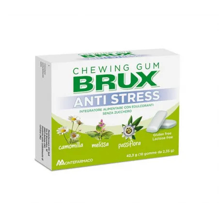 Brux Antistress Chewing Gum 18 Gomme - Brux