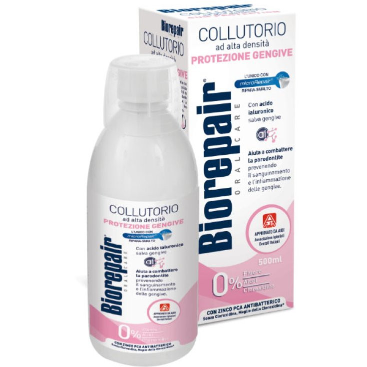 Collutorio Protezione Gengive con Acido Ialuronico e microRepair 500ml - Biorepair