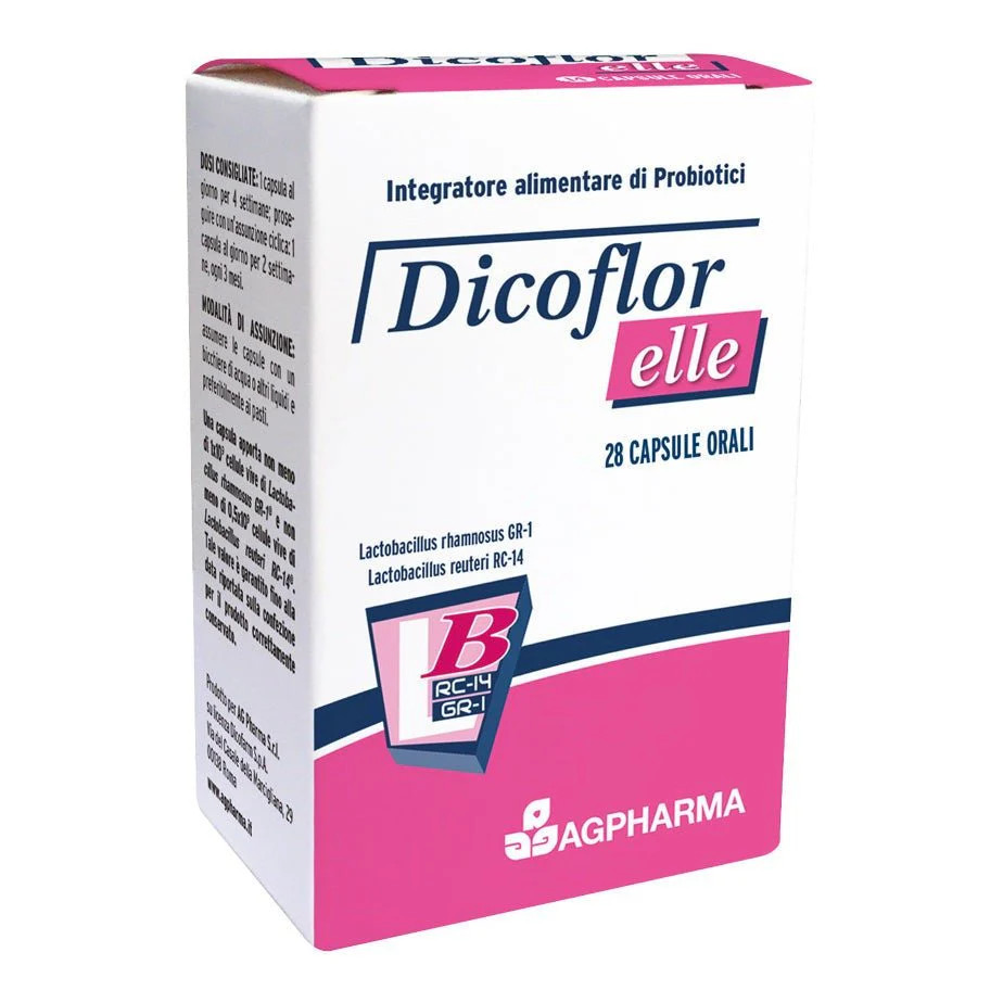 Dicoflor Elle 28 Capsule Integratore Probiotici per Flora Intestinale - Dicoflor