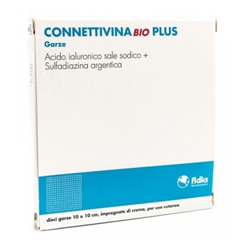 Connettivina Bio Plus Garze Impregnate 10x10cm - Connettivina