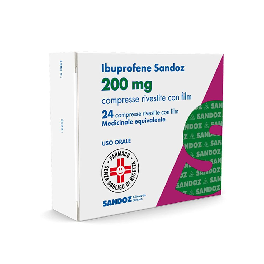 Ibuprofene 200mg 24 Compresse Rivestite - Sandoz