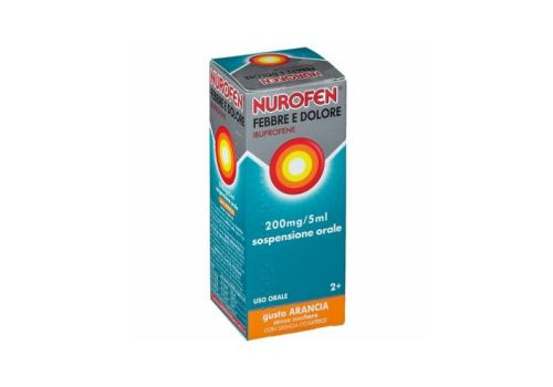 Nurofen Febbre e Dolore 200mg/5ml Sospensione Orale Gusto Arancia - Nurofen