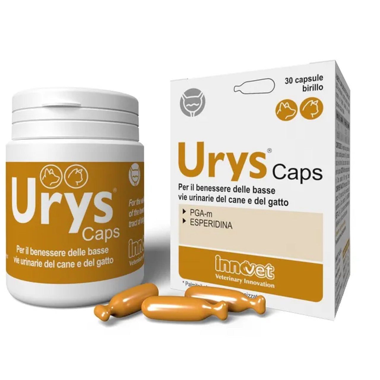 Urys Caps Integratore vie urinarie per cani e gatti 30 capsule - Innovet