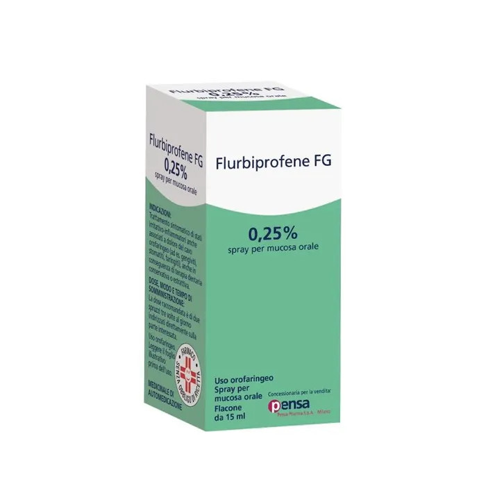 Flurbiprofene 0,25% Spray Mucosa Orale 15ml - Pensa