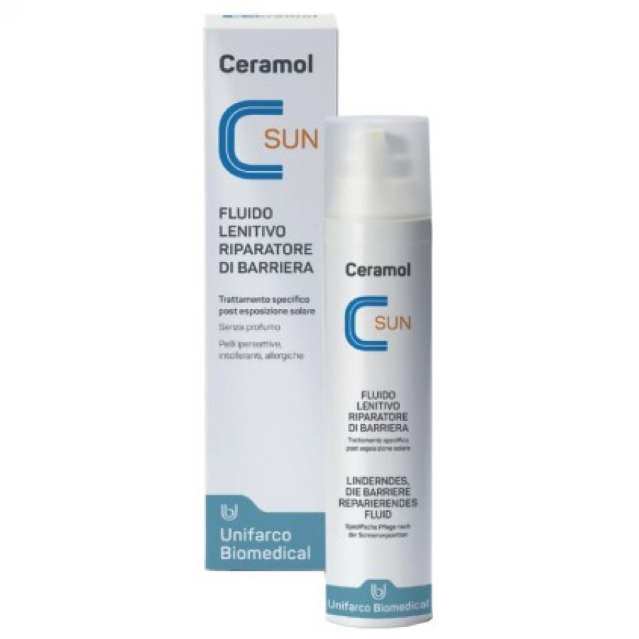 Ceramol Fluido Lenitivo Riparatore per Pelli Sensibili 100ml - Unifarco