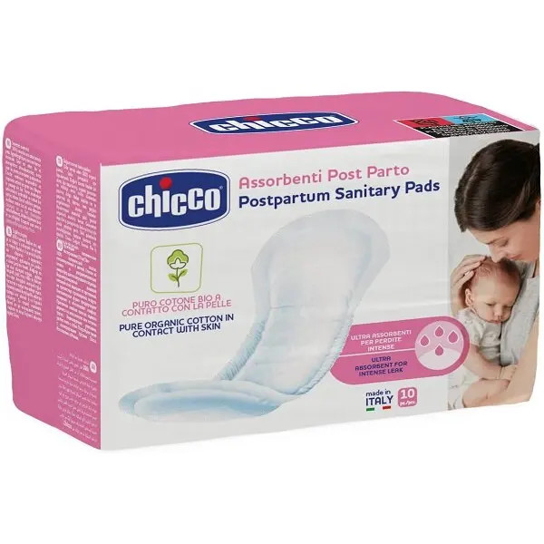 Assorbenti Postparto Cotone Bio 10 Pezzi - Chicco