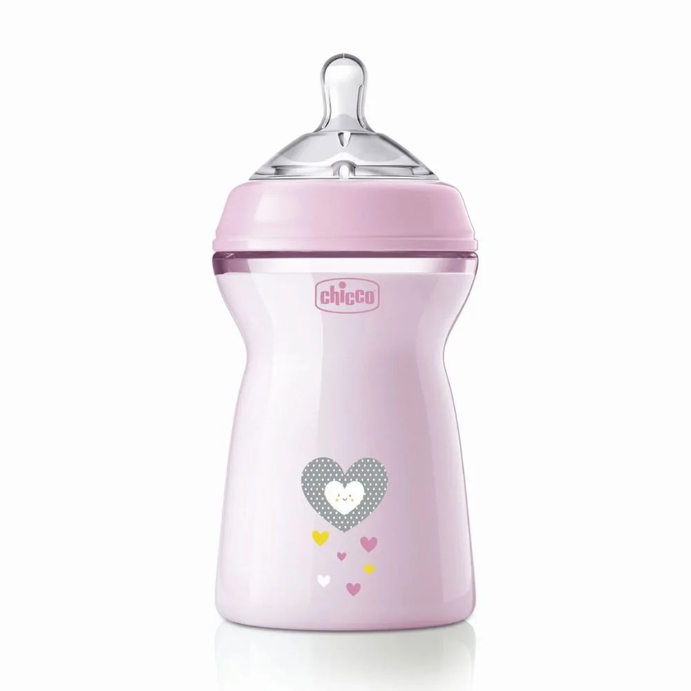 Biberon Natural Feeling Flusso Veloce 330ml Bimba 6+ Mesi - Chicco