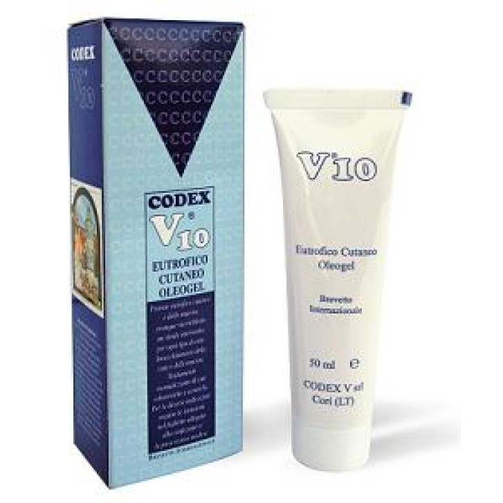 V10 Oleogel Eutrofico Cutaneo Cicatrizzante Antiaging Viso 50ml - Codex