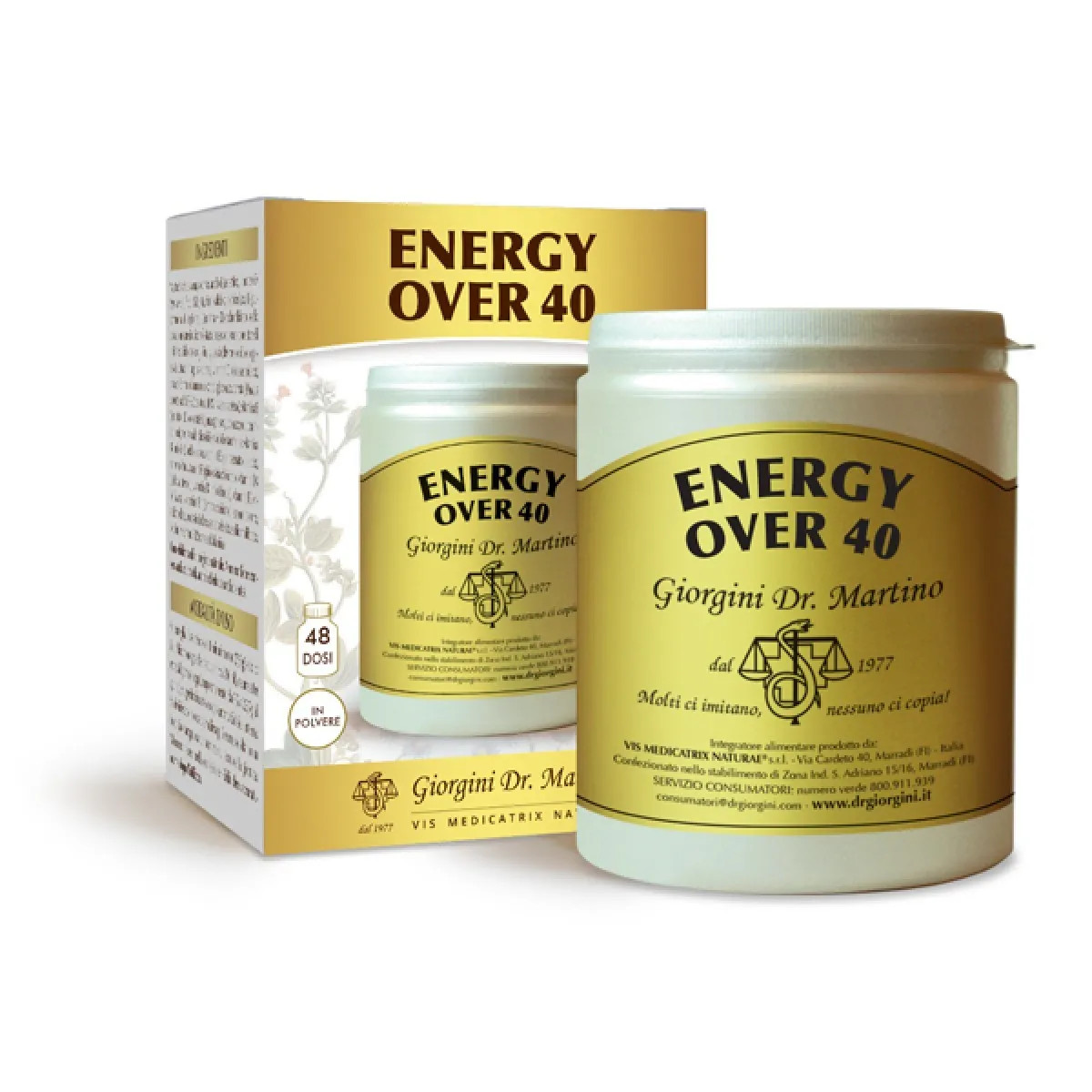 Energy Over 40 Integratore in Polvere 360g - Giorgini