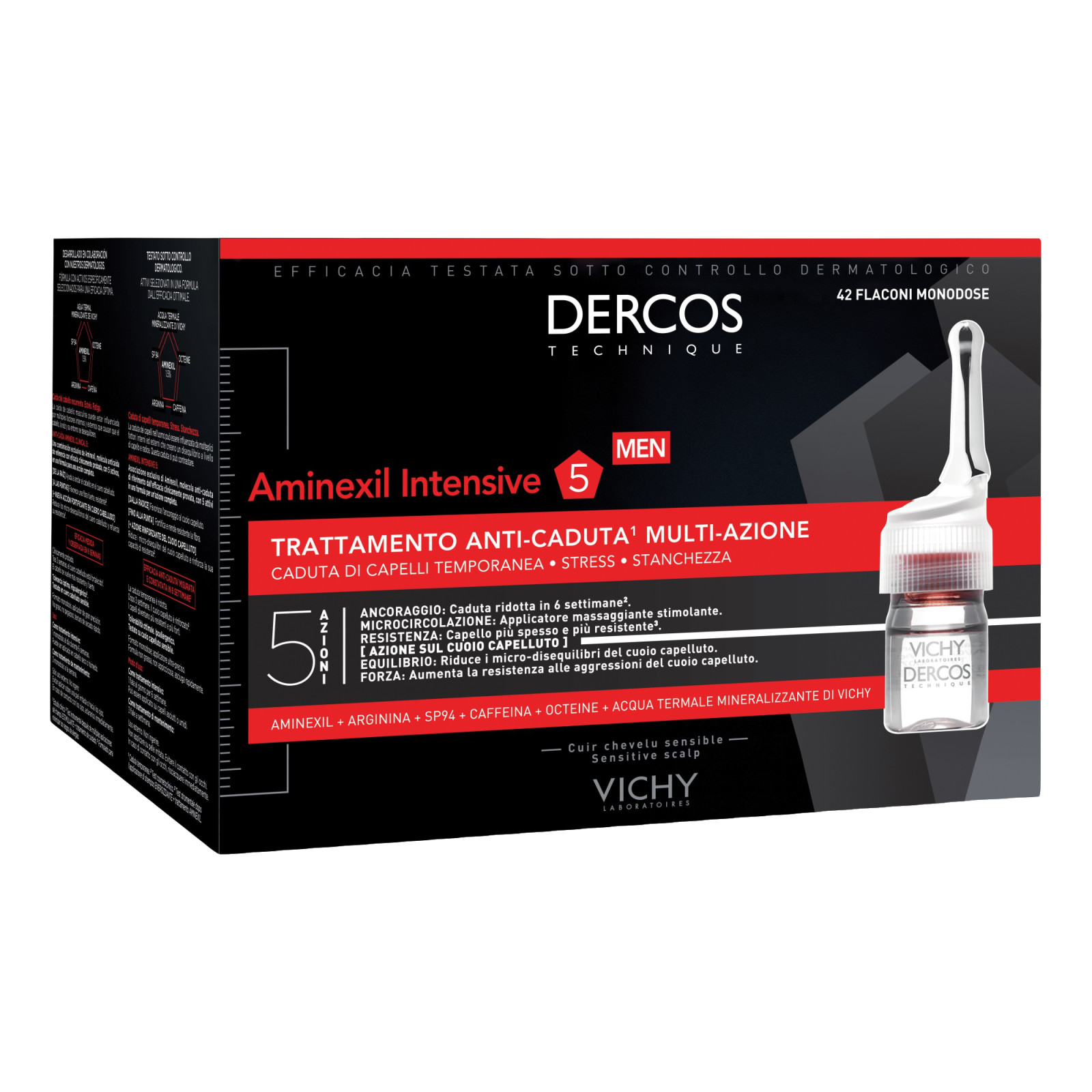 Dercos Aminexil Trattamento Anticaduta Uomo 42 Fiale - Vichy