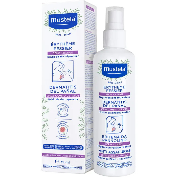Spray Cambio Riparatore Ossido di Zinco 75ml - Mustela