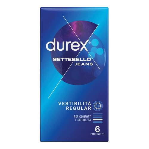 Profilattici Durex Jeans Easy-On 6 Pezzi - Durex