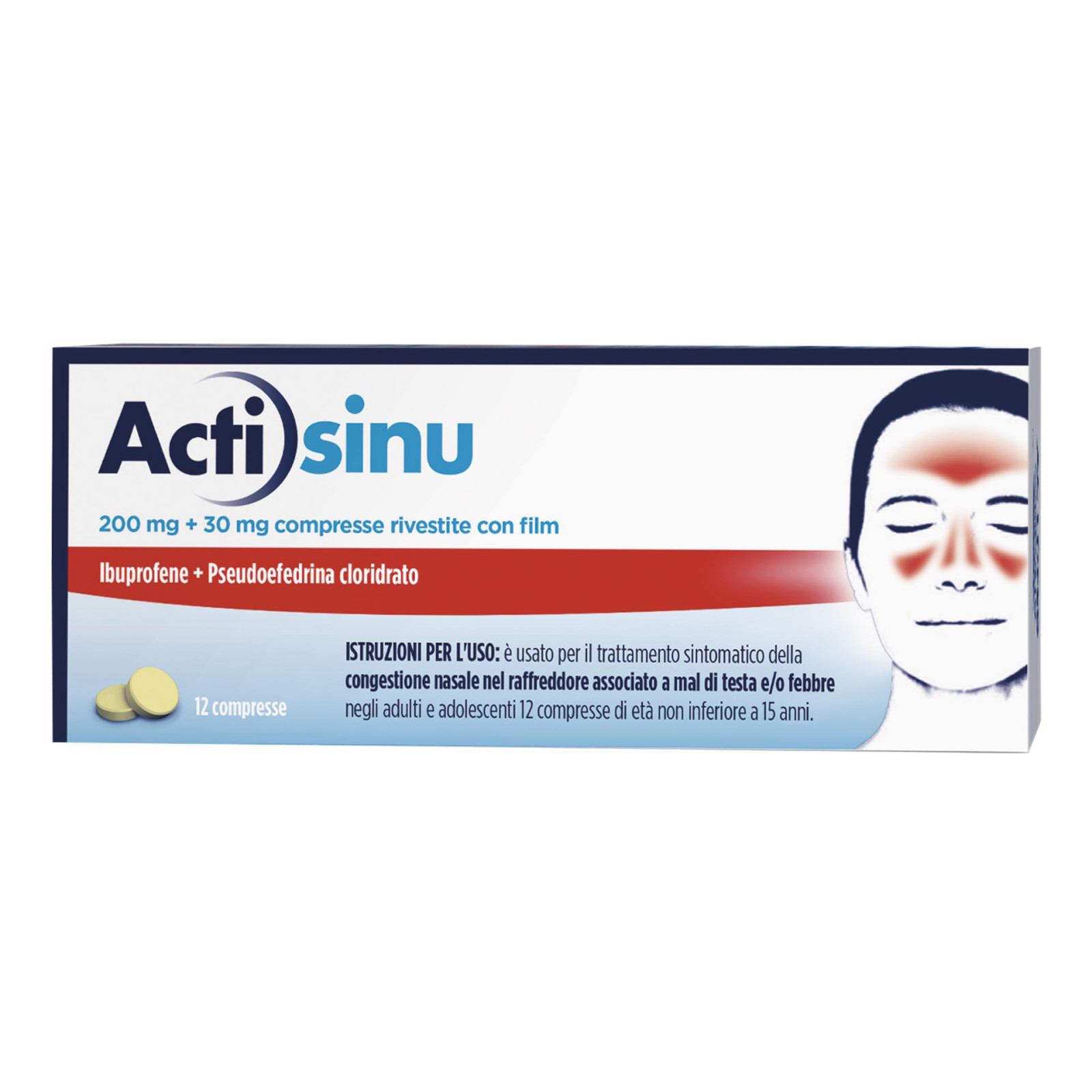 Actisinu 200mg/30mg Compresse Rivestite con Film - Acti