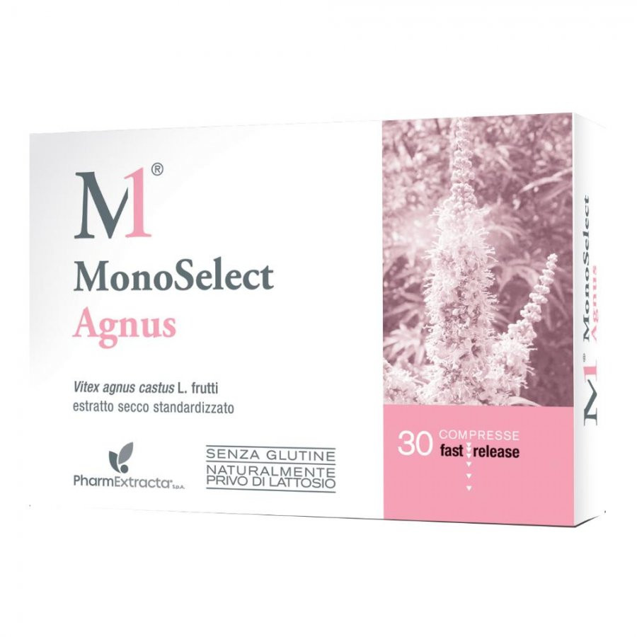 Monoselect Agnus Integratore Alimentare per Ciclo Mestruale 30 Compresse - Pharmextracta