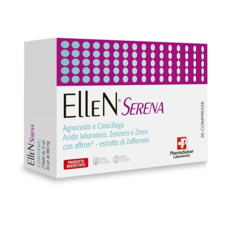 Ellen Serena Integratore Menopausa con Agnocasto, Cimicifuga, Zafferano - Pharmasuisse Laboratories